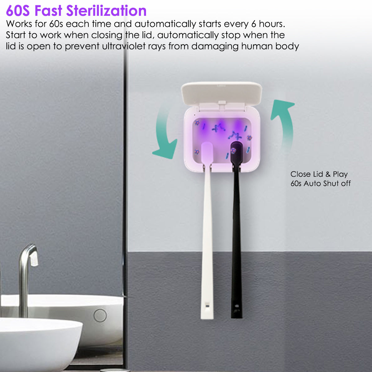 OralPure™ UV Toothbrush Sanitizer