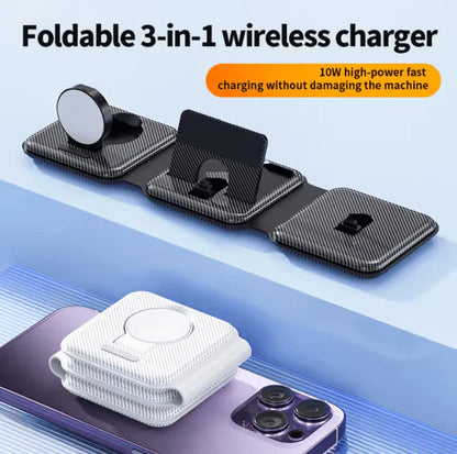 MagniFold™ – Foldable 3-in-1 Magnetic Wireless Charger